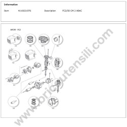 Gruppo Pompante per Compressore a Cinghia A29B BLU
