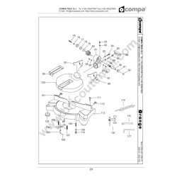 Compa-OMS Spare Parts for Portable Mitre Saw Orange 250 LAS