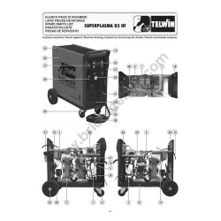 Ricambi Telwin per Taglio Plasma Superplasma 83 HF - Esploso