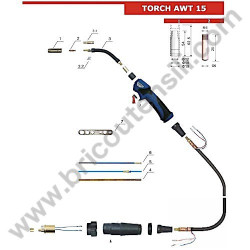Lancia Collo di Cigno per Torce AWT-15 Awelco