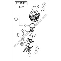 Tanaka Spare Parts for Chainsaw ECV5601