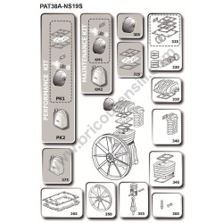 BALMA Spare Parts for Air Compressor NS19S-200 CT3 V400