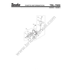 Tanaka Spare Parts for BackPack Blower TBL-7600R