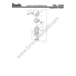 Ricambi Tanaka per Soffiatore TBL-7600R