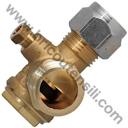 ABAC Non-Return Valve 3/4" Male 14 mm Tube for Air Compressors 2HP
