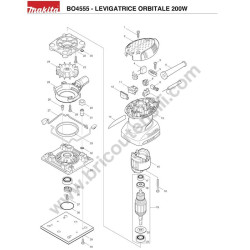 Makita Spare Parts for Orbital Sander BO4556