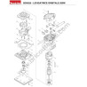 Ricambi Makita per Levigatrice Orbitale BO4555