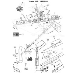 Valex Spare Parts for Brushcutter Texas 52Z