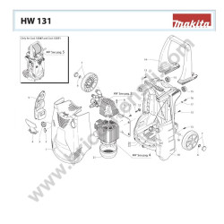 Makita Spare Parts for Pressure Washer HW131