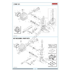 Ricambi Makita per Idropulitrice HW131