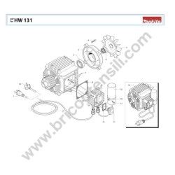 Makita Spare Parts for Pressure Washer HW131