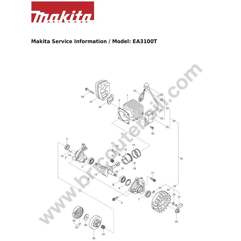 Ricambi Makita per Decespugliatore EA3100T