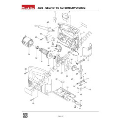 Ricambi Makita per Seghetto Alternativo 4323