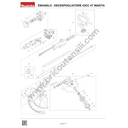 Ricambi Makita per Decespugliatore EM4350LH