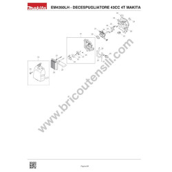 Makita Spare Parts for Brusch Cutter EM4350LH