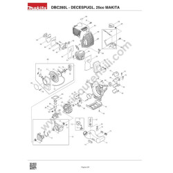 Ricambi Makita per Decespugliatore DBC260L