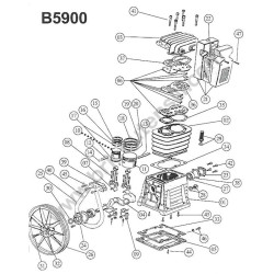 Gruppo Pompante per Compressore a Cinghia A29B BLU