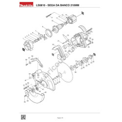 Makita Spare Parts for Corded 210mm Mitre Saw LS0810