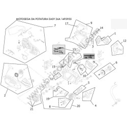 Valex Spare Parts for Pruner Chain Saw Easy 26A Catalyzed
