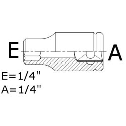 Bussola Portainserto attacco A1/4"-E1/4"
