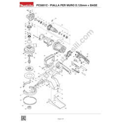 Ricambi Makita per Pialla per Muro PC5001C