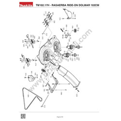 Ricambi Dolmar per il Trattorino TM102.17H - Esploso 4