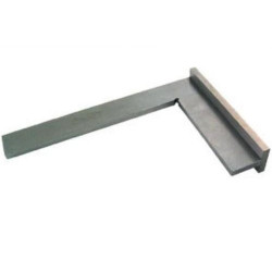 Square with Back in Hardened Steel cm 40