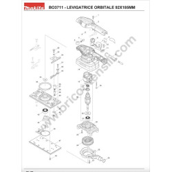 Ricambi Makita per Levigatrice BO3711