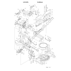 Makita Spare Parts for Slide Compound Mitre Saw LS1216FL - Diagram - 1