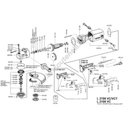 Flex Spare Parts for Angle Grinder L 2106 VC - VCT - Diagram