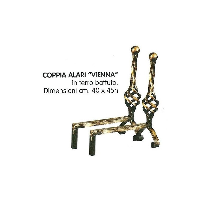 Pair Alari Wrought Iron mod. "Vienna"