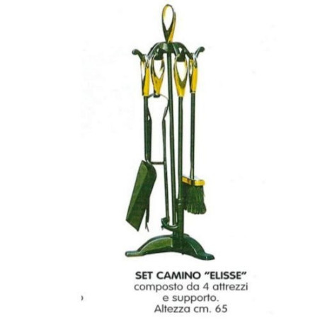 Set Fireplace Wrought Iron mod. "Ellipse"