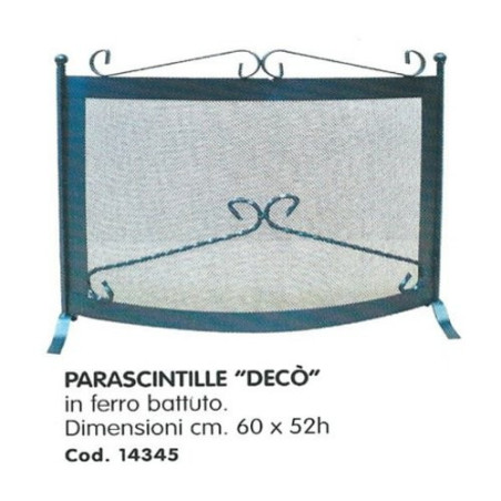 Parascintille in Ferro Battuto mod."Decò"