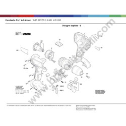 Bosch Spare Parts for Cordless Drill Driver GSR 18V-55 - Drawing