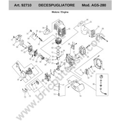 Ricambi Ama per Decespugliatore AG5 280 - Esploso