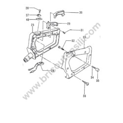 Ricambi Tanaka per Tosasiepi THT-2520 - 2520 B - 6