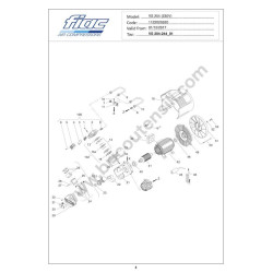 Ricambi Fiac per Gruppo Pompante VS 204 - 244 - 1122020520 - 1