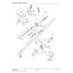 HIKOKI Spare Parts for Mixer UM12VST2 - Diagram
