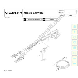 Ricambi Stanley per Idropulitrice SXPW22E - 14218 - Esploso - 1