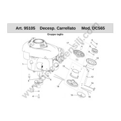 Ama Spare Parts for Whelled Brushcutter DC560 -Diagram 2