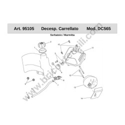 Ama Spare Parts for Whelled Brushcutter DC560 - Diagram 7