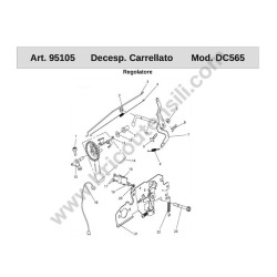 Ricambi Ama per Decespugliatore Carrellato con Ruote DC565 - Esploso 8