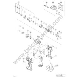Hitachi Spare Parts for Cordless Impact Driver WH10DFL