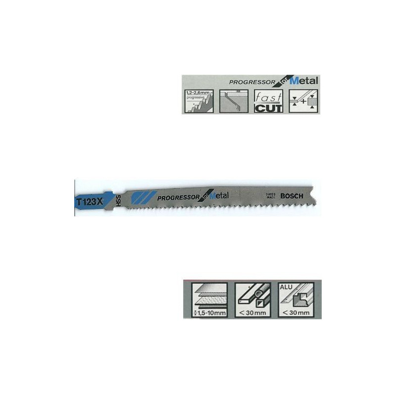 Lama per Seghetto Alternativo Attacco Bosch - Bosch T123X