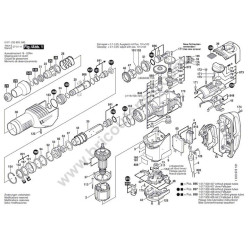 Bosch Spare Parts for Rotary Hammer GBH 7-45 DE - Diagram