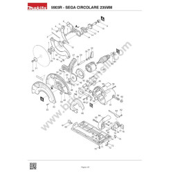 Makita Spare Parts for Circular Saws 5903R - Drawing