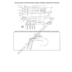 Telwin Spare Parts for Air Plasma Cutting Superplasma 90/3 HF 230-400V - Torche Diagram - 1