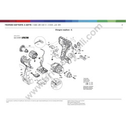 Ricambi Bosch per Trapano Battente a Batteria GSB 18V-150 C - Esploso