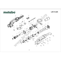 Ricambi Metabo per Levigatrice per Pareti LSV 5-225 - Esploso - 1