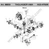 Ama Spare Parts for Petrol Hedgetrimmer AG5 – HT60R - Drawing